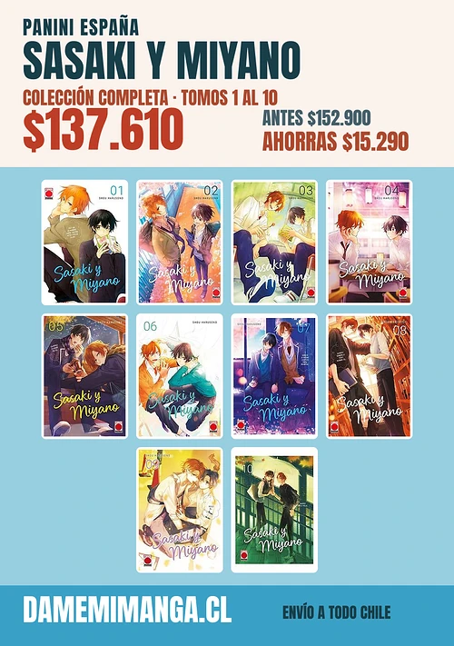 Sasaki y Miyano Colección Completa (10 tomos) – Panini España