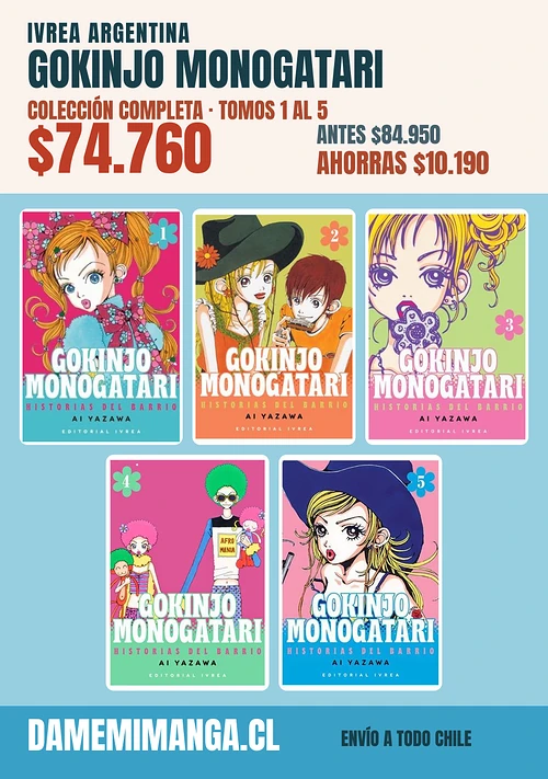 Gokinjo Monogatari Colección Completa (5 tomos) – Ivrea Argentina