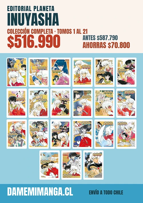 Inuyasha Colección Completa (21 tomos) – Editorial Planeta