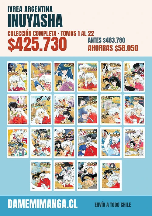 Inuyasha Colección Completa (22 tomos) – Ivrea Argentina