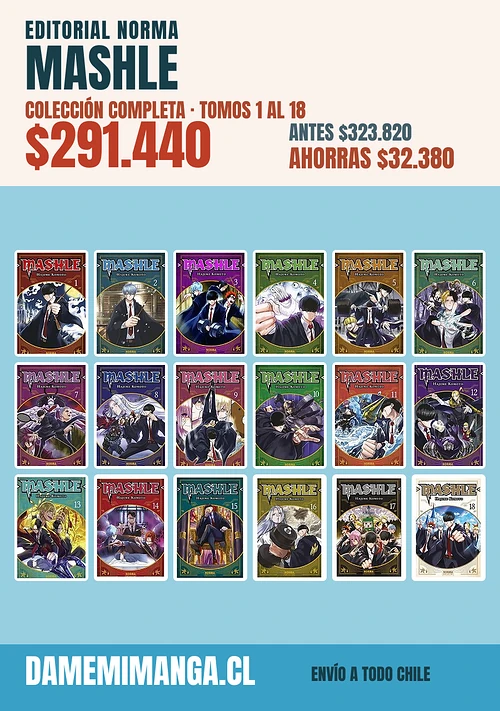 Mashle Colección Completa (18 tomos) – Editorial Norma