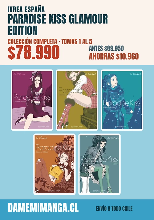 Paradise Kiss Glamour Edition Colección Completa (5 tomos) – Ivrea España