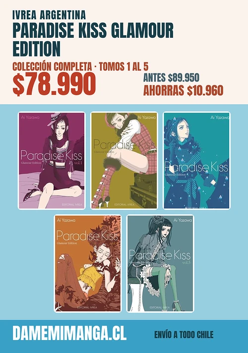 Paradise Kiss Glamour Edition Colección Completa (5 tomos) – Ivrea Argentina