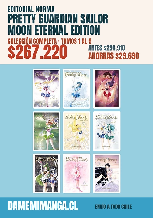 Pretty Guardian Sailor Moon Eternal Edition Colección Completa (9 tomos) – Editorial Norma