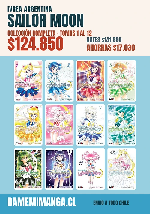 Sailor Moon Colección Completa (12 tomos) – Ivrea Argentina