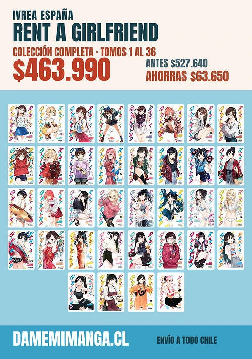 Rent A Girlfriend Colección Completa (36 tomos) – Ivrea España