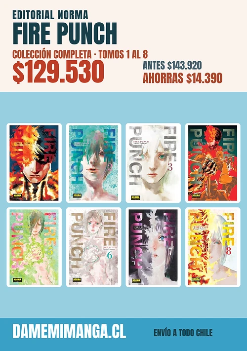 Fire Punch Colección Completa (8 tomos) – Editorial Norma