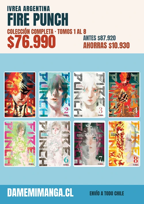 Fire Punch Colección Completa (8 tomos) – Ivrea Argentina