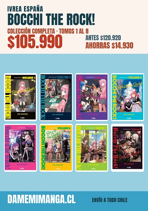 Bocchi the Rock! Colección Completa (8 tomos) – Ivrea España