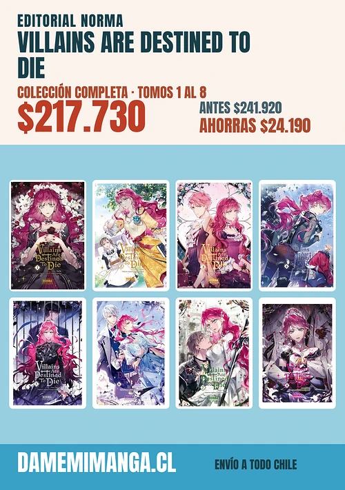 Villains Are Destined to Die Colección Completa (8 tomos) – Editorial Norma
