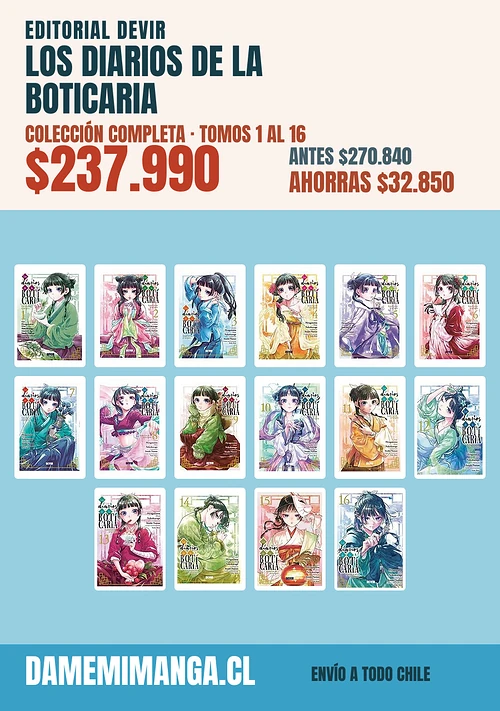 Los diarios de la boticaria Colección Completa (16 tomos) – Editorial Devir