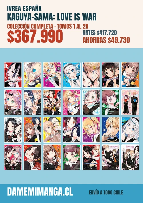 Kaguya-Sama: Love Is War Colección Completa (28 tomos) – Ivrea España