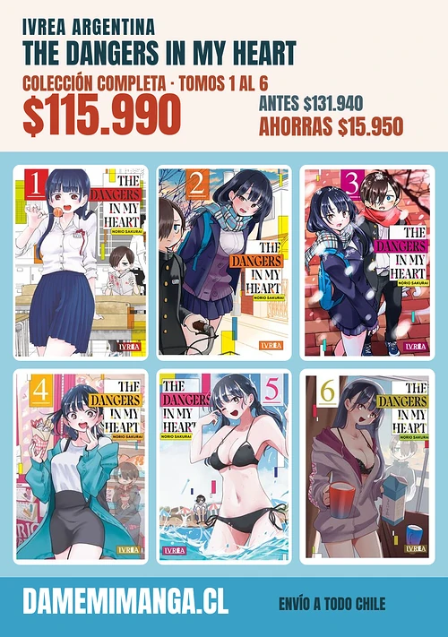 The Dangers in My Heart Colección Completa (6 tomos) – Ivrea Argentina