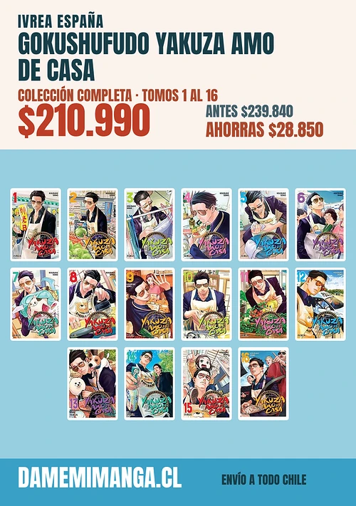 Gokushufudo Yakuza Amo De Casa Colección Completa (16 tomos) – Ivrea España