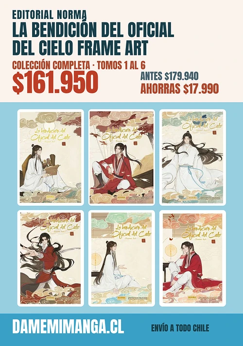 La bendición del Oficial del Cielo Frame Art Colección Completa (6 tomos) – Editorial Norma