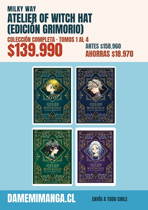 Atelier of Witch Hat (Edición Grimorio) Colección Completa (4 tomos) – Milky Way