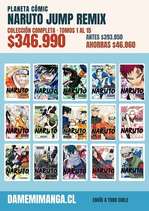 Naruto Jump Remix Colección Completa (15 tomos) – Planeta Cómic