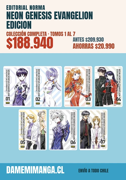 Neon Genesis Evangelion Edicion Coleccionista Colección Completa (7 tomos) – Editorial Norma