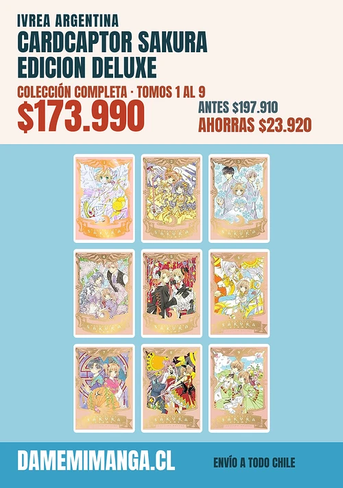 Cardcaptor Sakura Edicion Deluxe Colección Completa (9 tomos) – Ivrea Argentina