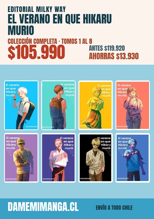 El Verano En Que Hikaru Murio Colección Completa (8 tomos) – Editorial Milky Way