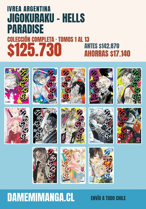 Jigokuraku - Hells Paradise Colección Completa (13 tomos) – Ivrea Argentina