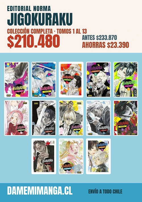 Jigokuraku Colección Completa (13 tomos) – Editorial Norma