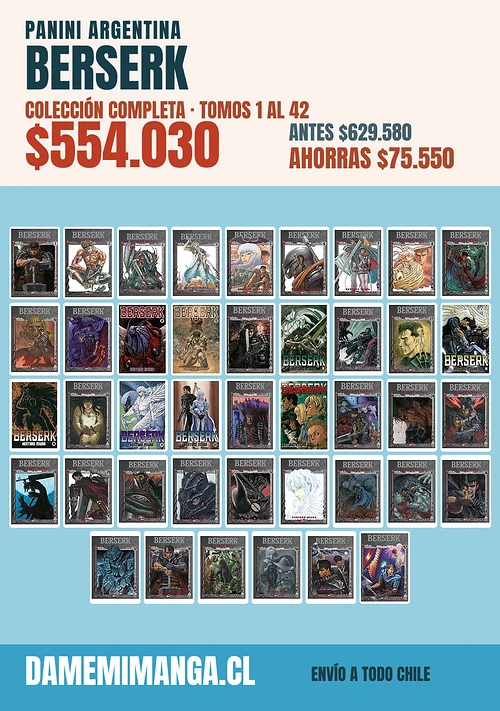 Berserk Colección Completa (42 tomos) – Panini Argentina