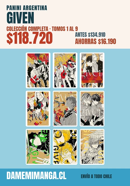 Given Colección Completa (9 tomos) – Panini Argentina