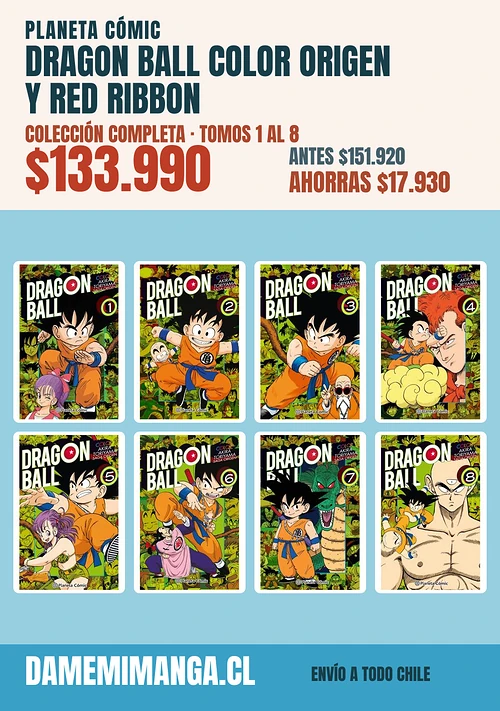 Dragon Ball Color Origen y Red Ribbon Colección Completa (8 tomos) – Planeta Cómic
