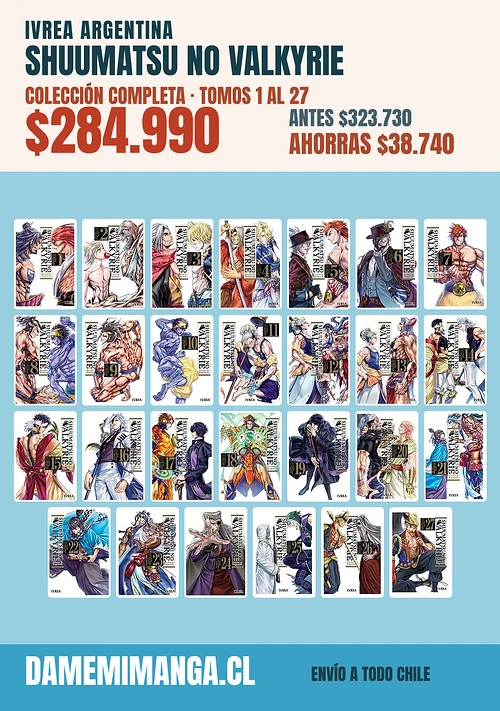 Shuumatsu No Valkyrie Colección Completa (27 tomos) – Ivrea Argentina