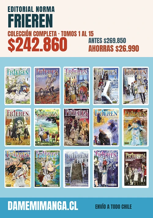 Frieren Colección Completa (15 tomos) – Editorial Norma
