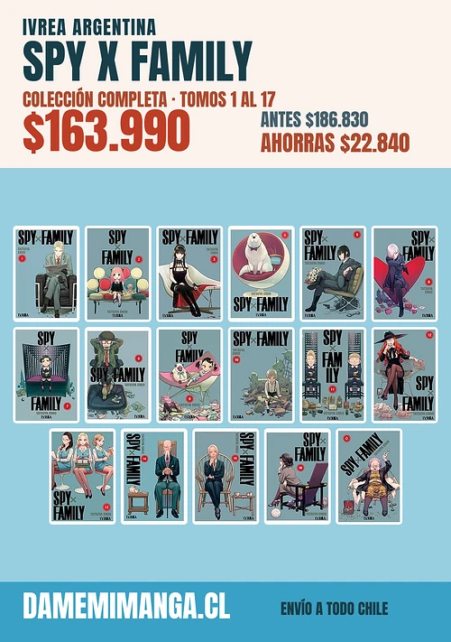 Spy x Family Colección Completa (17 tomos) – Ivrea Argentina
