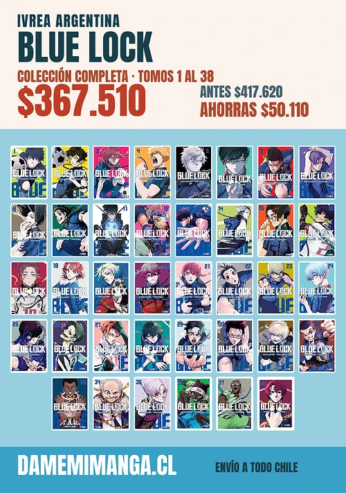 Blue Lock Colección Completa (38 tomos) – Ivrea Argentina
