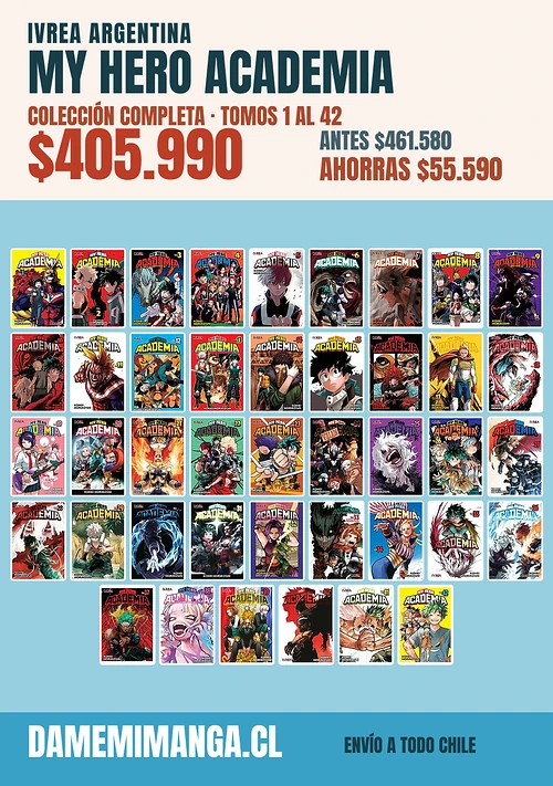 My Hero Academia Colección Completa (42 tomos) – Ivrea Argentina