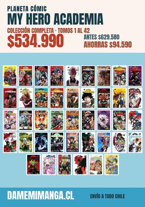 My Hero Academia Colección Completa (42 tomos) – Planeta Cómic