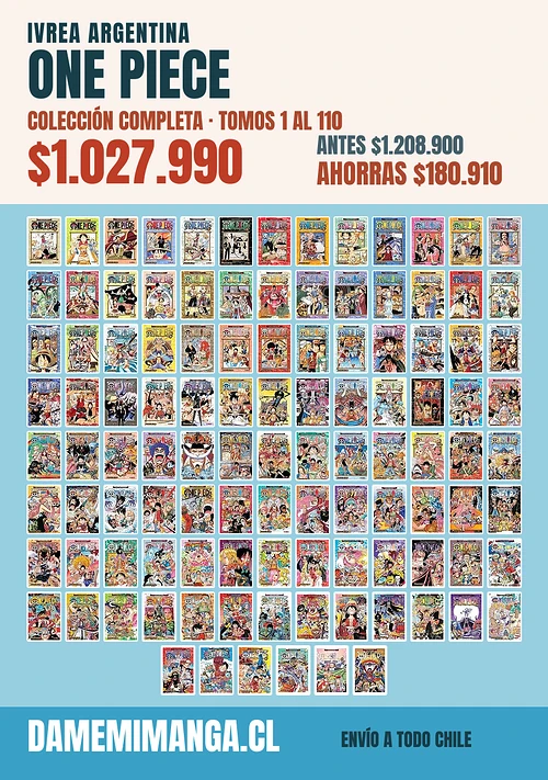 One Piece Colección Completa (110 tomos) – Ivrea Argentina