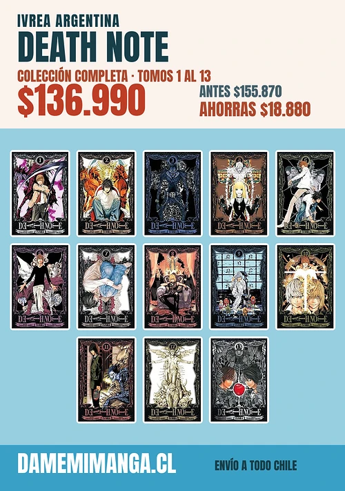 Death Note Colección Completa (13 tomos) – Ivrea Argentina