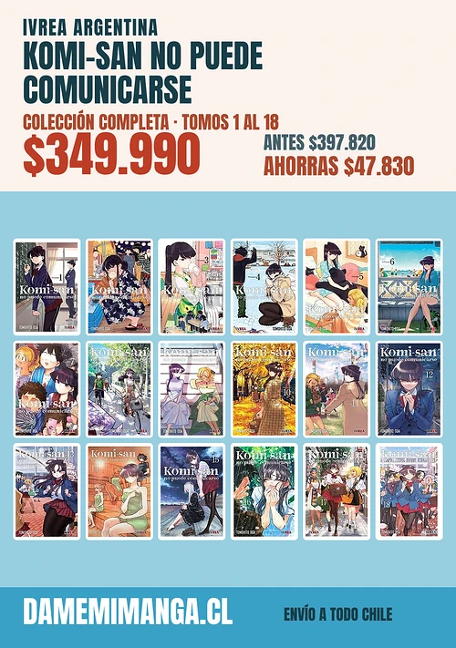 Komi-San No Puede Comunicarse Colección Completa (18 tomos) – Ivrea Argentina