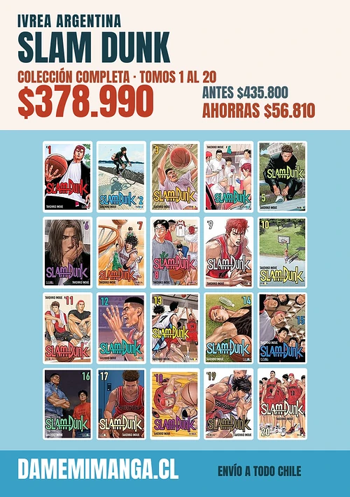 Slam Dunk Colección Completa (20 tomos) – Ivrea Argentina