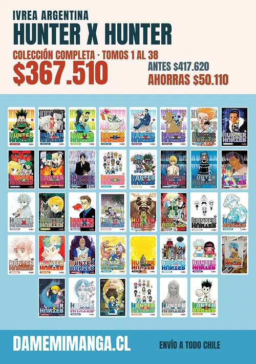Hunter X Hunter Colección Completa (38 tomos) – Ivrea Argentina