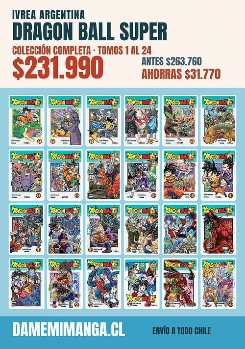 Dragon Ball Super Colección Completa (24 tomos) – Ivrea Argentina