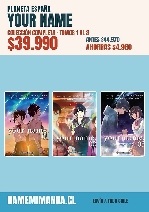 Your Name Colección Completa (3 tomos) – Planeta España