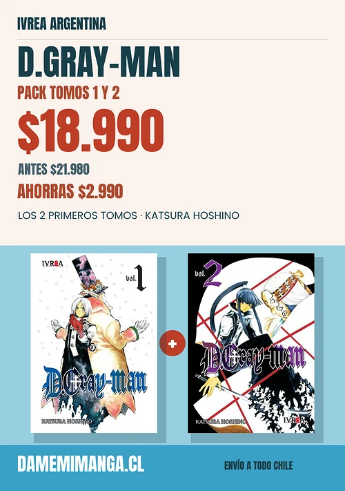 D.Gray-Man Pack Tomos 1 y 2 – Ivrea Argentina