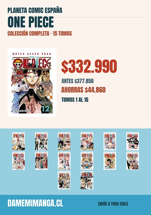 One Piece Colección Completa (15 tomos) – Planeta Comic España