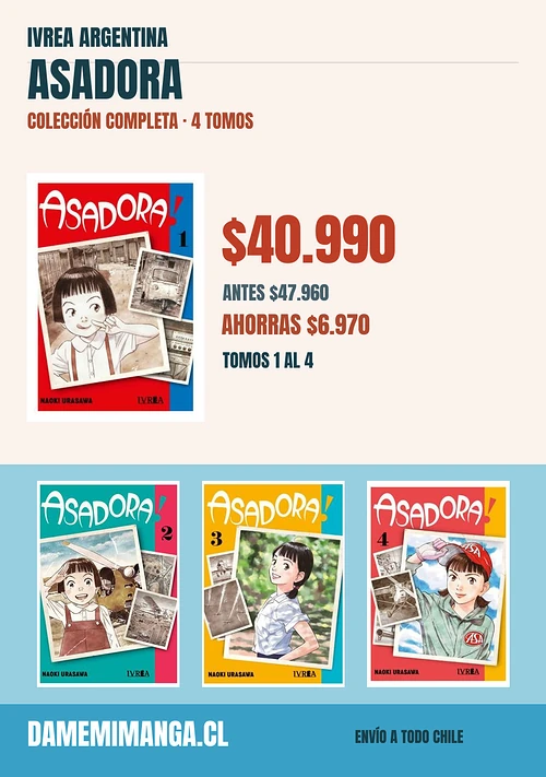 Asadora Colección Completa (4 tomos) – Ivrea Argentina