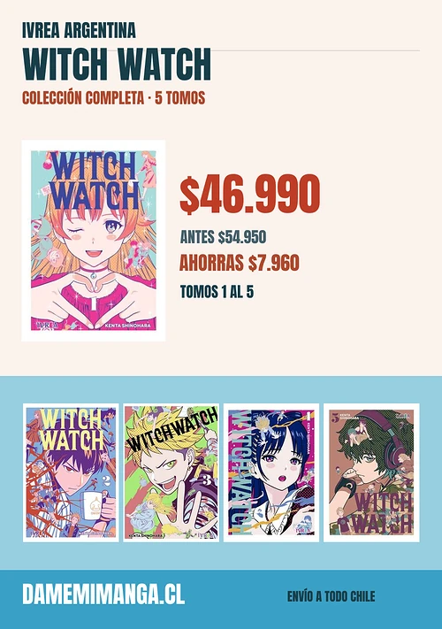 Witch Watch Colección Completa (5 tomos) – Ivrea Argentina