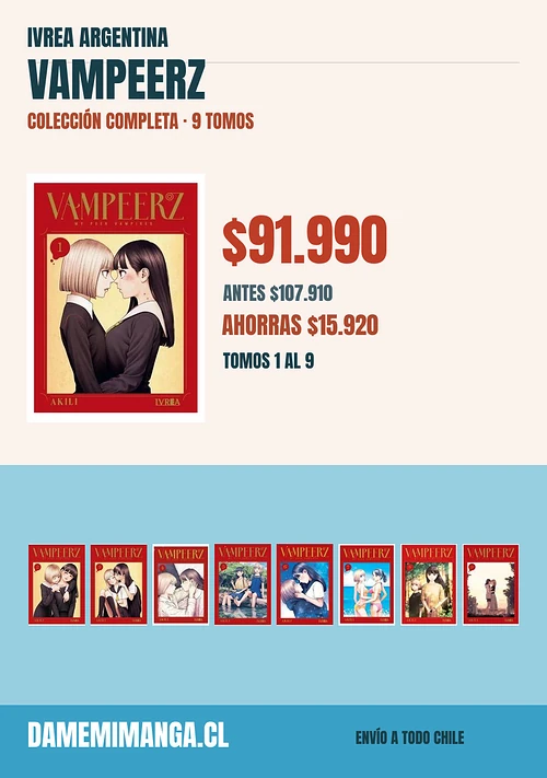 Vampeerz Colección Completa (9 tomos) – Ivrea Argentina