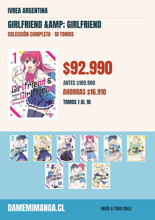 Girlfriend & Girlfriend Colección Completa (10 tomos) – Ivrea Argentina