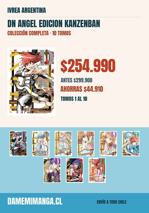 DN Angel Edicion Kanzenban Colección Completa (10 tomos) – Ivrea Argentina