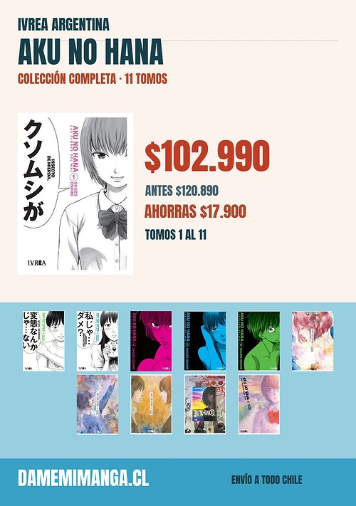 Aku no Hana Colección Completa (11 tomos) – Ivrea Argentina